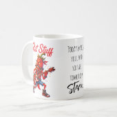 Mug Rocker aux piments rouges avec citation (Devant gauche)