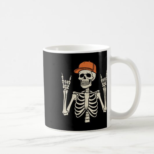 Mug Rocker Skeleton Rock Halloween Halloween Skeleton (Droite)