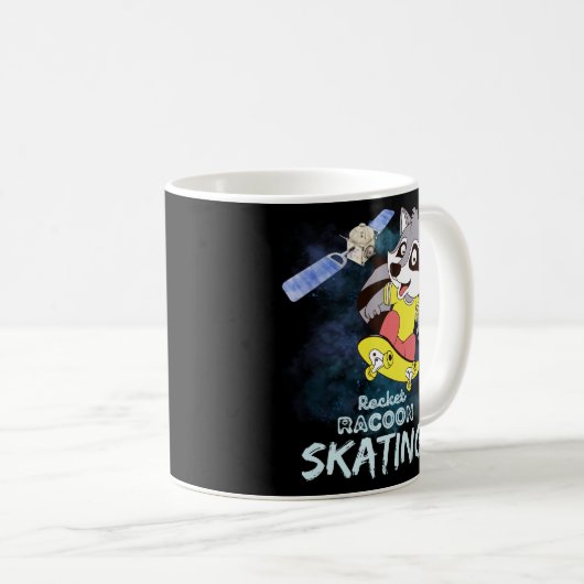 Mug Rocket Racoon Patinage (Devant droit)