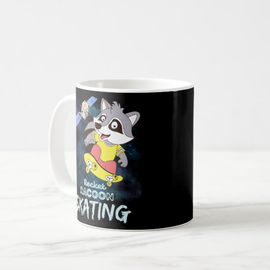 Mug Rocket Racoon Patinage (Devant gauche)