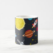 Mug Rocket space globe solar system and planet cosmos (Centre)