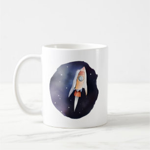 Mug Rocketing in the Stars : Whimsical Space Journey