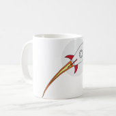 Mug Rocketship rouge (Devant gauche)