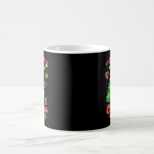 Mug Rockin Autour De L'Arbre De Noël Père Noël Rock Pl (Centre)