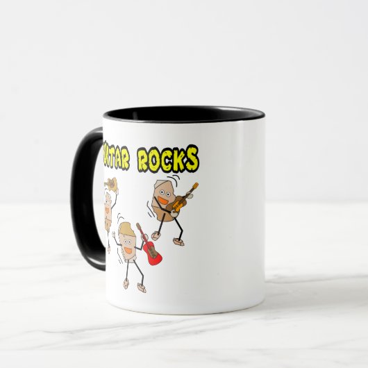 Mug Rocks de guitare (Devant gauche)