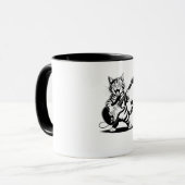 Mug Rockstar Cat Guitar Solo – Funny Music Lover Gift (Devant gauche)