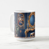 Mug Rococo Bleu Royal (Devant gauche)