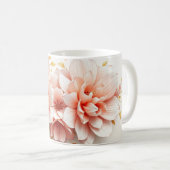 Mug Rococo cœur & fleurs pastel | Esthétique coquette (Devant droit)