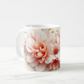 Mug Rococo cœur & fleurs pastel | Esthétique coquette (Devant gauche)