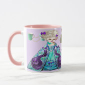 Mug Rococo Marie Antoinette Laissez-Les Boire Du Café (Gauche)