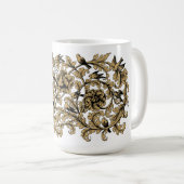 Mug Rococo Vin et oiseaux Baroque du XVIIIe siècle Mot (Devant droit)