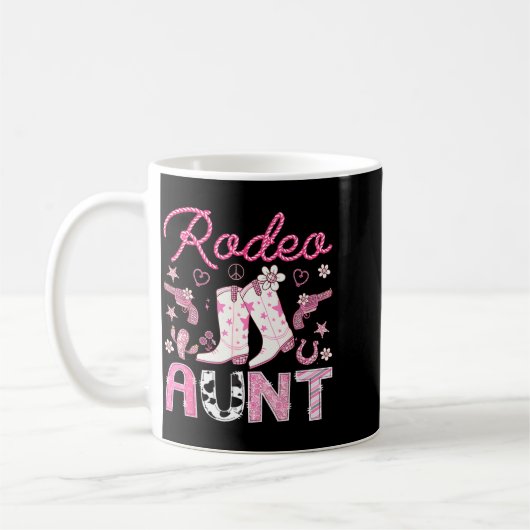 Mug Rodeo Aunt Nk Cowgirl Western Coquette Birthday Gi (Gauche)