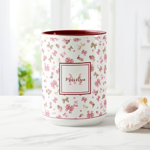 Mug Rodeo Rose Cowgirl Coquette Personnaliser Monogram