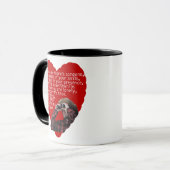 Mug Rôdeur - jour de Valentines drôle (Devant gauche)