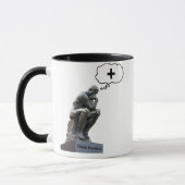 Mug Rodin's Thinker Statue - Penser positif (Gauche)