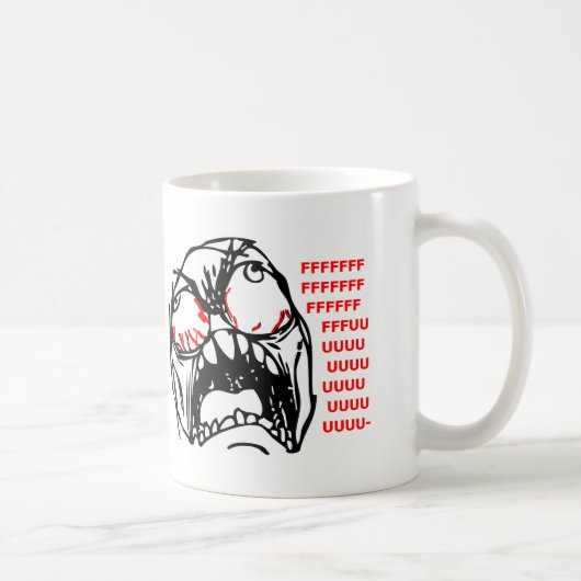 Mug rofl superbe de meme de visage de rage (Droite)