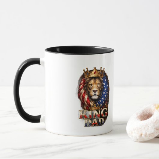 Mug Roi américain papa (Avec donut)