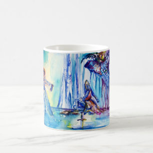 MUG ROI ARTHUR, DAME DU LAC ET EXCALIBUR
