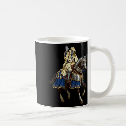 Mug Roi Baldwin Iv Masque Argenté Masque Doré Médiéval (Droite)