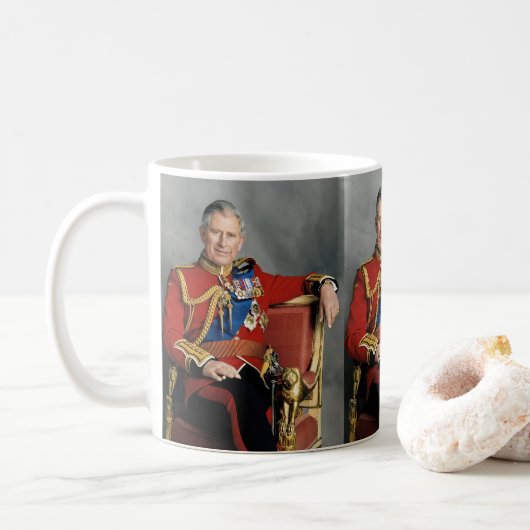Mug Roi Charles III (Avec donut)