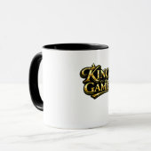 Mug Roi de mon jeu citation couronne d'or cadeau (Devant gauche)