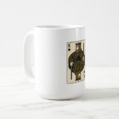 Mug Roi de pique — Regal Black & Gold (Devant gauche)