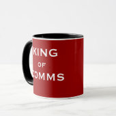 Mug Roi de surnom principal drôle de communications de (Devant gauche)