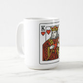 Mug Roi des Coeurs — Regal Red & Gold (Devant gauche)