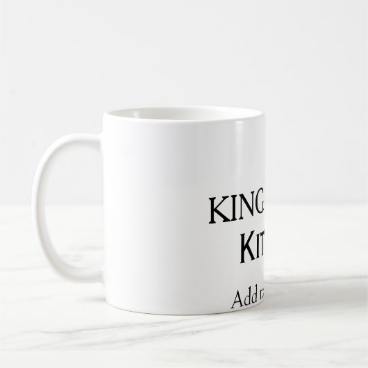Mug Roi du chef de cuisine ajouter un nom couronne ha (Gauche)