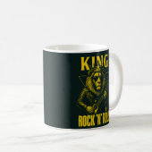 Mug Roi du Lion Joueur de Guitare Rock N Roll (Devant droit)