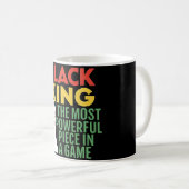 Mug "Roi Noir : La Pièce la Plus Puissante (Devant droit)