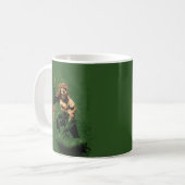 Mug Roi Océan Guerrier Trident Dynamique Art de Bande (Devant gauche)