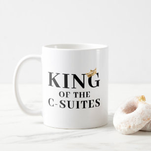 Mug Roi Personnalisé De La Couronne D'Or C-Suites
