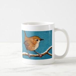 MUG ROITELET AU PASTEL D'HUILE