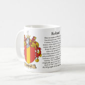 Mug Roland, l'origine, la signification et la crête (Devant gauche)