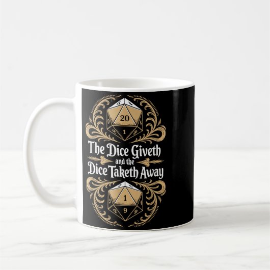 Mug Role Playing Gamer Rpg Master D20 Tabletop Funny R (Gauche)