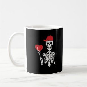 Mug Roll Skeleton Mains Coeur Valentines Jour Crâne