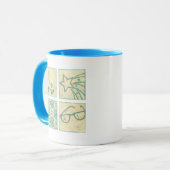 Mug Roller Rink Woodblock Dessin de Chariklia Zarris (Devant gauche)