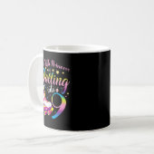 Mug Roller Skate 9e Anniversaire Chemise 9 Anniversair (Devant gauche)