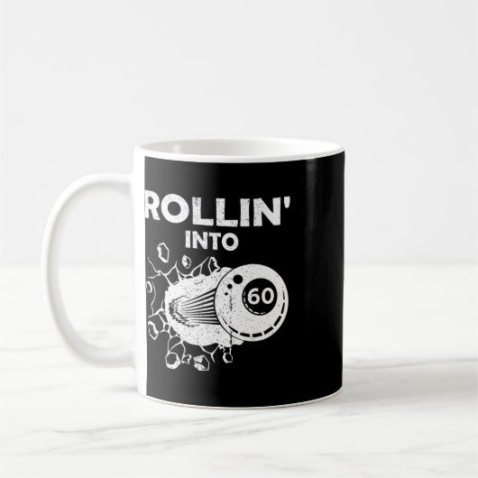 Mug Rollin En 60 Billiards 60e Anniversaire Flaming Bi (Gauche)
