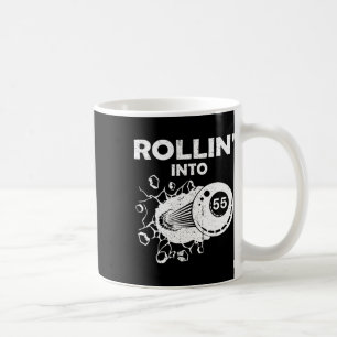 Mug Rollin In 55 Billiards 55th Birthday Flaming Bil