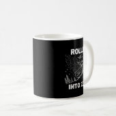 Mug Rollin’ Into 2026 Dumpster Fire New Year Party Fun (Devant droit)