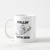 Mug Rollin’ Into 2026 Dumpster Fire New Year Party Fun (Gauche)