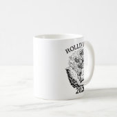 Mug Rollin’ Into 2026 Dumpster Fire New Year Party Fun (Devant droit)