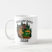 Mug Rollin’ Into 2026 Dumpster Fire New Year Party Fun (Gauche)
