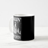 Mug Rollin' Into 2026 Funny Raccoon Dumpster Fire Art  (Devant gauche)