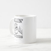 Mug Rollin’ Into 2026 Raccoon Dumpster Fire New Year M (Devant gauche)