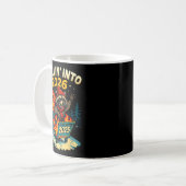Mug Rollin Into 2026 Raccoon Funny Dumpster Fire 2025  (Devant gauche)