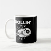 Mug Rollin Into 32 Billiards 32e Anniversaire Flaming (Gauche)