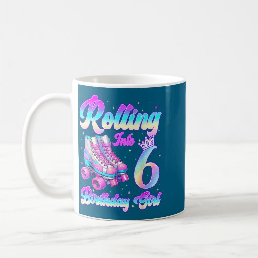 Mug Rolling Into 6 Year Old Roller Skating 6th Birthda (Gauche)